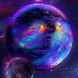 iPhone nebula wallpaper