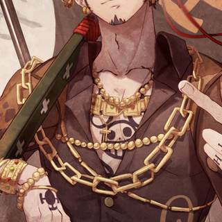 One Piece Law phone wallpaper