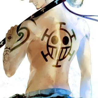 One Piece Law phone wallpaper