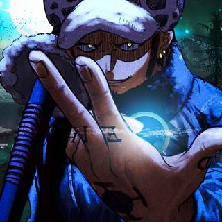 One Piece Law phone wallpaper