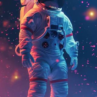 Astronaut galaxy wallpaper