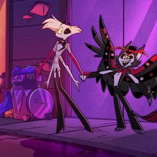 Angel Dust and Husk wallpaper