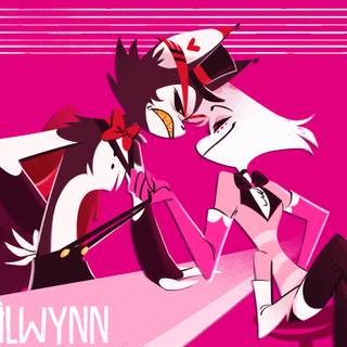 Angel Dust and Husk wallpaper