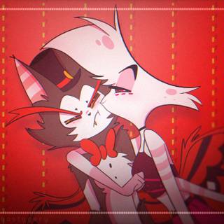 Angel Dust and Husk wallpaper