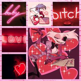 Angel Dust and Husk wallpaper