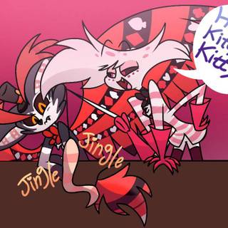 Angel Dust and Husk wallpaper