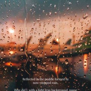 Rain aesthetic iPhone wallpaper
