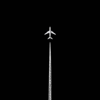 Black airplane iPhone wallpaper