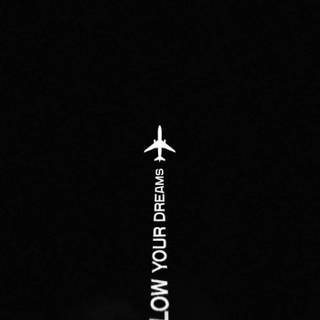 Black airplane iPhone wallpaper