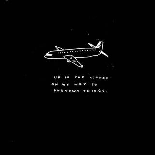 Black airplane iPhone wallpaper