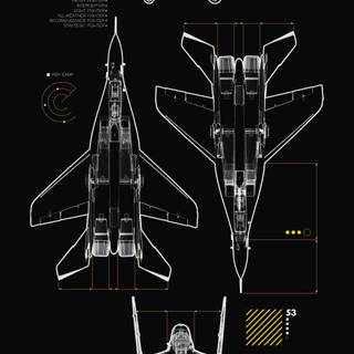 Black airplane iPhone wallpaper