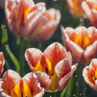 Tulips aesthetic iPhone wallpaper