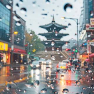 Rain aesthetic iPhone wallpaper