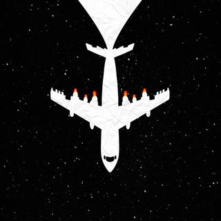 Black airplane wallpaper