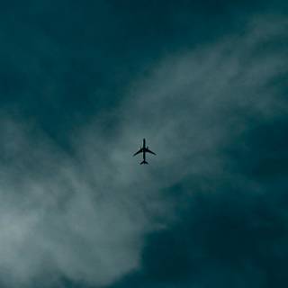 Black airplane iPhone wallpaper