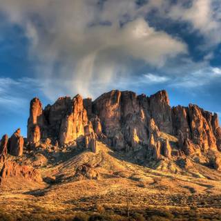Desert mountains wallpaper