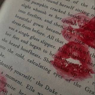 Kiss marks wallpaper