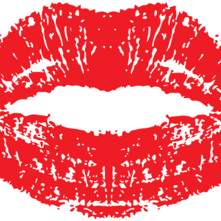 Kiss marks wallpaper