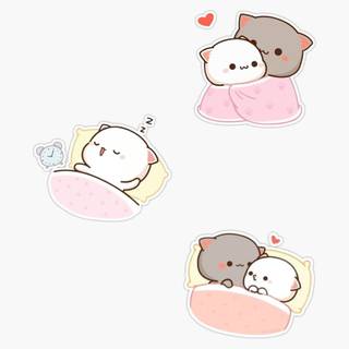 Mochi Peach Cat wallpaper