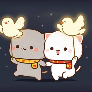 Mochi Peach Cat wallpaper