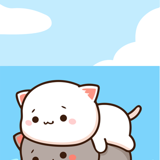 Mochi Peach Cat wallpaper