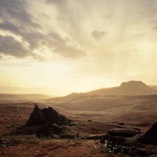 Desert mountains wallpaper