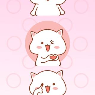 Mochi Peach Cat wallpaper