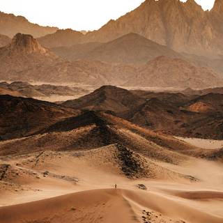 Desert mountains wallpaper