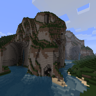 Minecraft land wallpaper