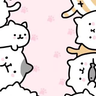 Mochi Peach Cat wallpaper