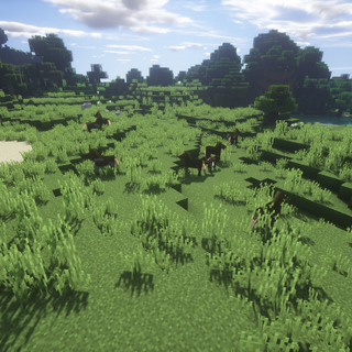 Minecraft land wallpaper