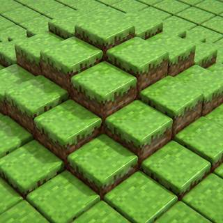 Minecraft land wallpaper