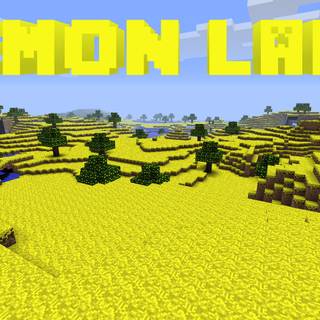 Minecraft land wallpaper