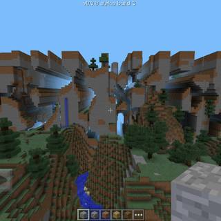 Minecraft land wallpaper