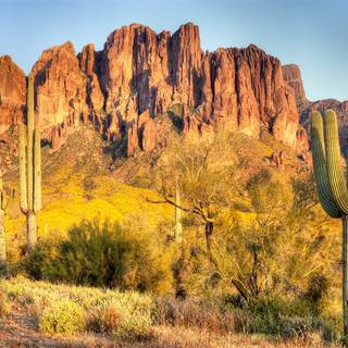 Desert mountains wallpaper