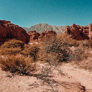 Desert mountains wallpaper