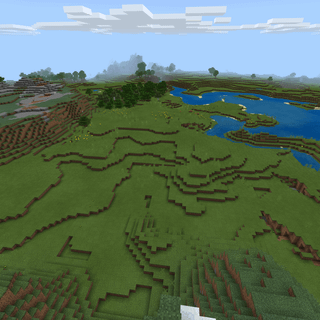 Minecraft land wallpaper