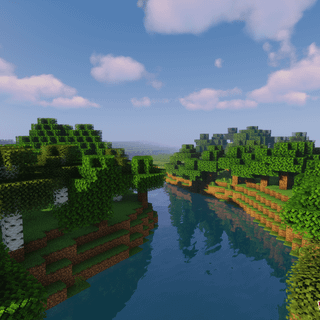 Minecraft land wallpaper