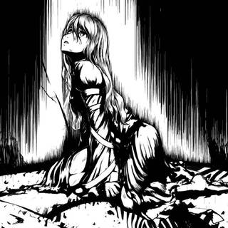 Anime PC white wallpaper