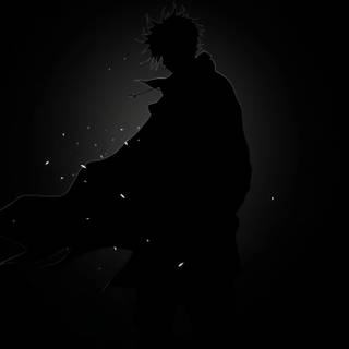 PC white and black anime wallpaper