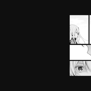 Anime PC white wallpaper