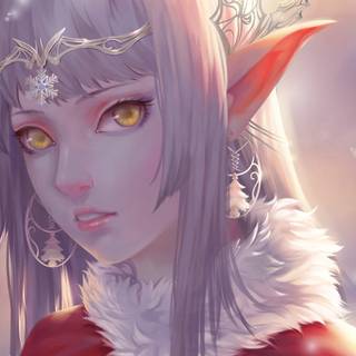 Anime elf HD wallpaper