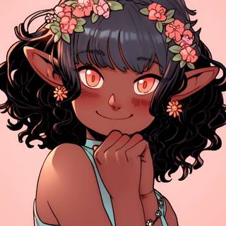 Anime elf HD wallpaper