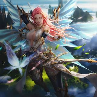 Anime elf HD wallpaper