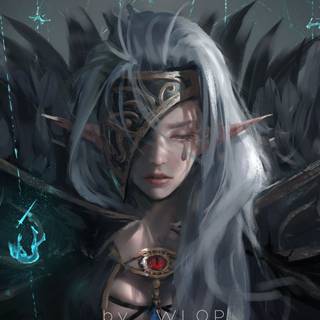 Anime elf HD wallpaper