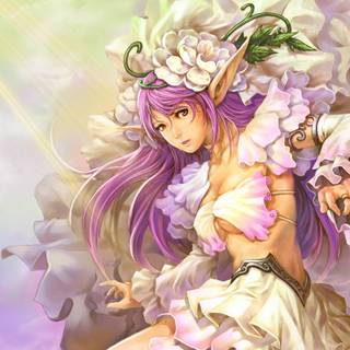Anime elf HD wallpaper