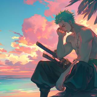 Zoro portrait wallpaper