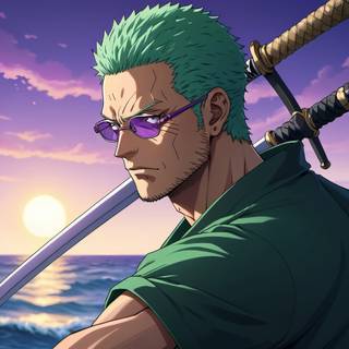 Zoro portrait wallpaper