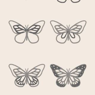 Butterfly drawing easy wallpaper