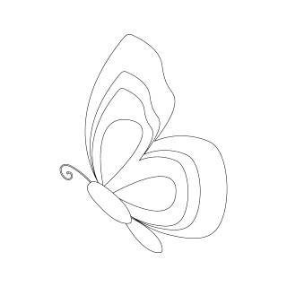 Butterfly drawing easy wallpaper